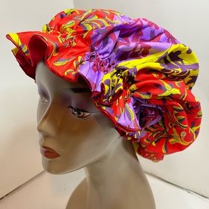 Double sides extra large satin bonnets